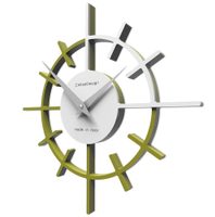 Hodiny CalleaDesign 10-018-54 Crosshair 29 cm zelená oliva