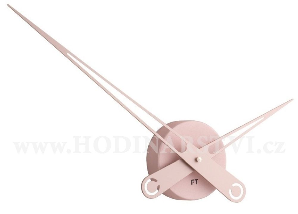 Designové nástěnné hodiny Future Time FT9650PI Hands pink 60cm