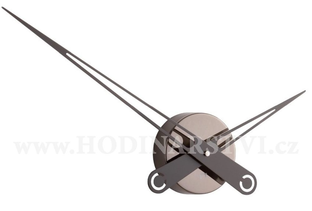 Designové nástěnné hodiny Future Time FT9650TT Hands titanium 60cm