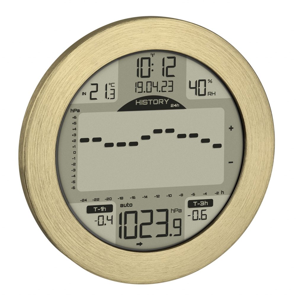 TFA 35.1124.53 - Digitální meteostanice METEOMAR - zlatý leštěný hliník